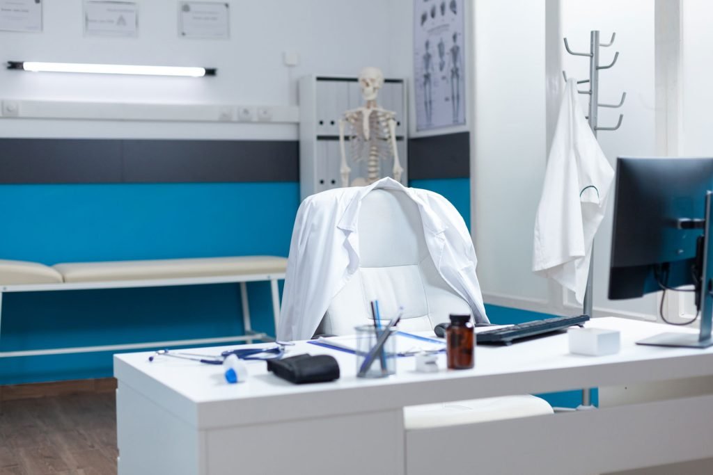 Empty clinic of a neurologist.