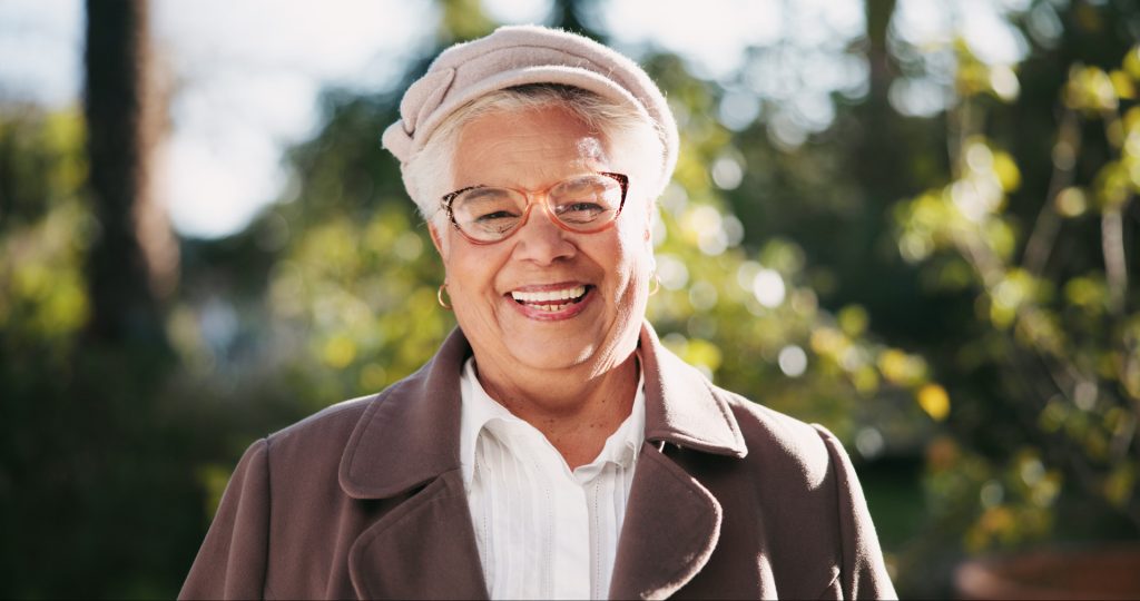 Senior woman outdoor.